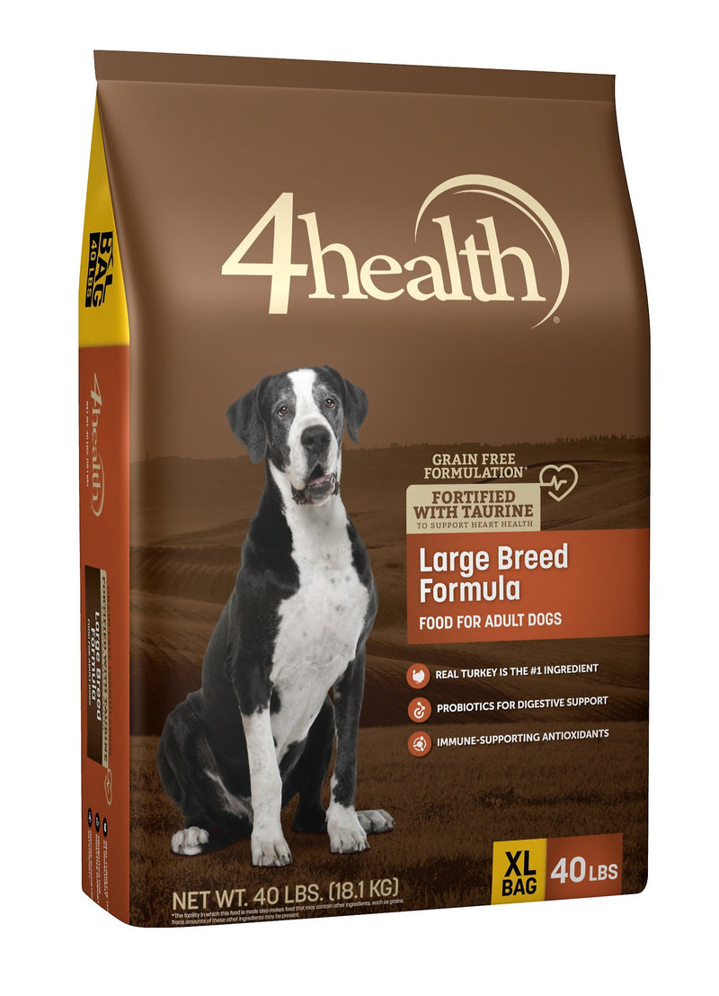 4health Grain Free Large Breed Dry Dog Food, 40 lb.