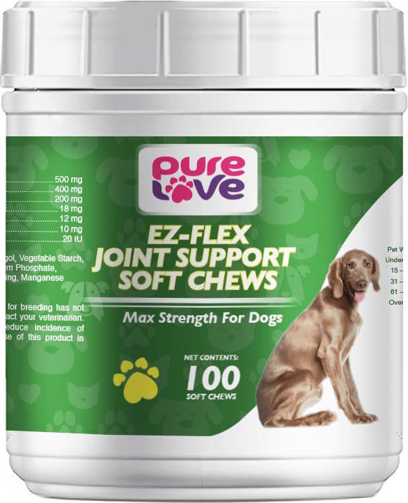 Pure Love Ez-Flex Joint Support Soft Chews for Dogs