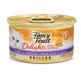 Fancy Feast Delights Grilled Turkey and Cheese Canned Cat Food