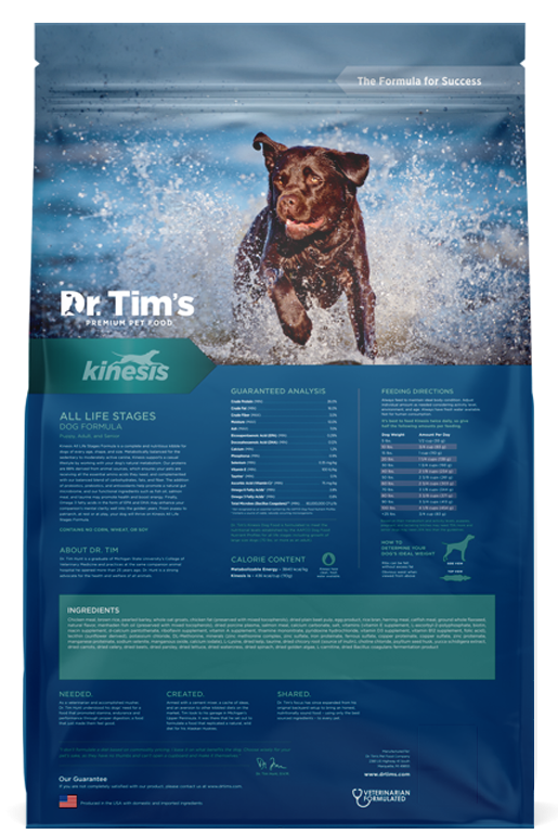 Dr. Tim s Kinesis All Life Stages Dry Dog Food