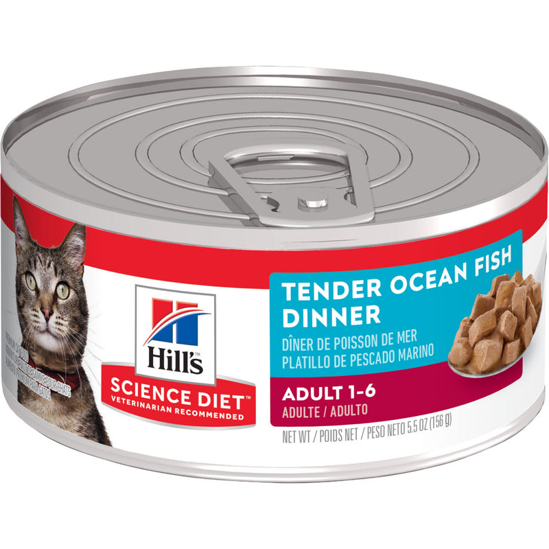 Hill's Science Diet Adult Tender Ocean Fish Dinner Canned Cat Food
