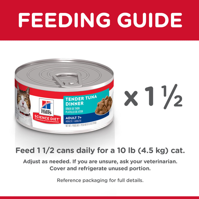 Hill's Science Diet Adult 7+ Tender Tuna Dinner Canned Cat Food
