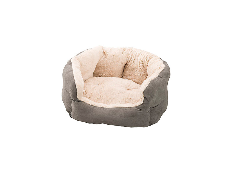 Sleep Zone Reversible Cushion Cuddler Dog Bed, 18 inch Lt Gray
