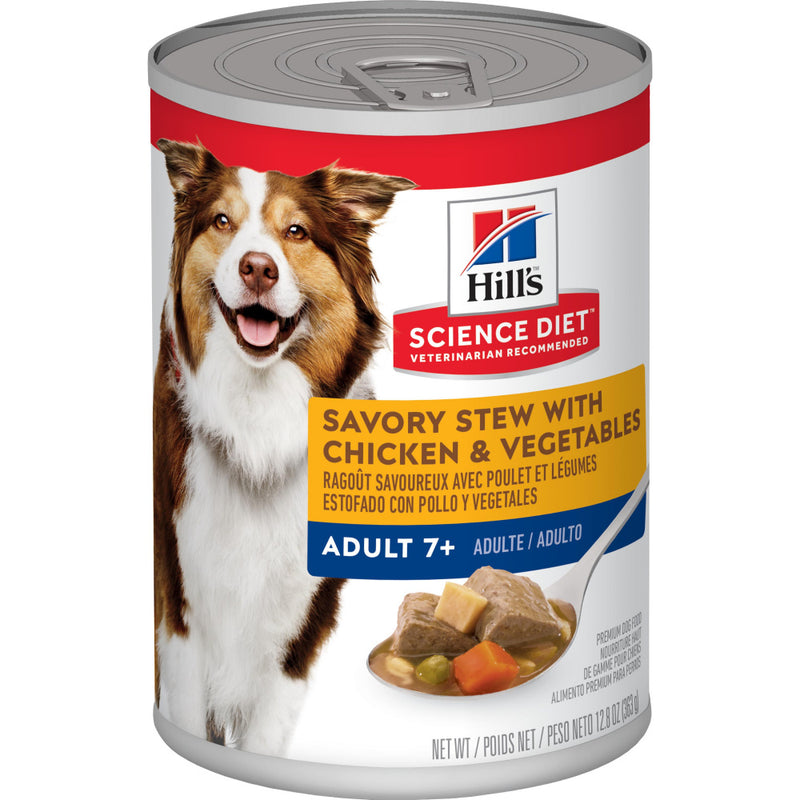 Hill's Science Diet Adult 7+ Savory Stew with Chicken & Vegetables Canned Dog Food