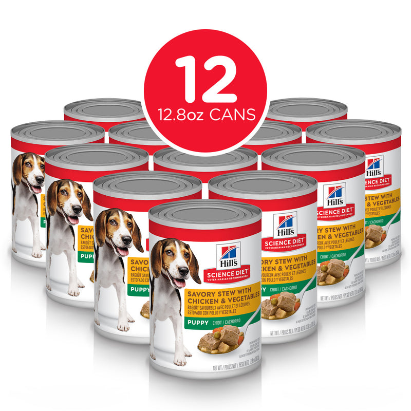 Hill's Science Diet Puppy Savory Stew with Chicken & Vegetables Canned Dog Food
