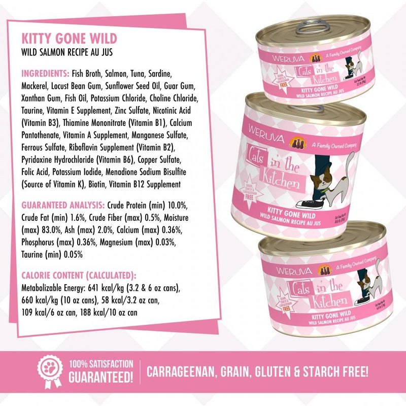 Weruva Cats in the Kitchen Kitty Gone Wild Canned Cat Food
