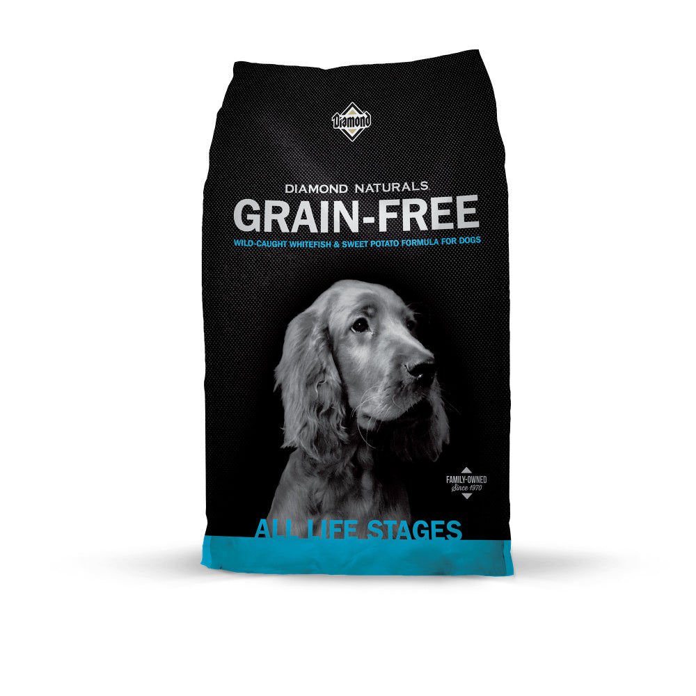 Diamond Naturals Grain-Free Whitefish & Sweet Potato Dog Food, 28-lb