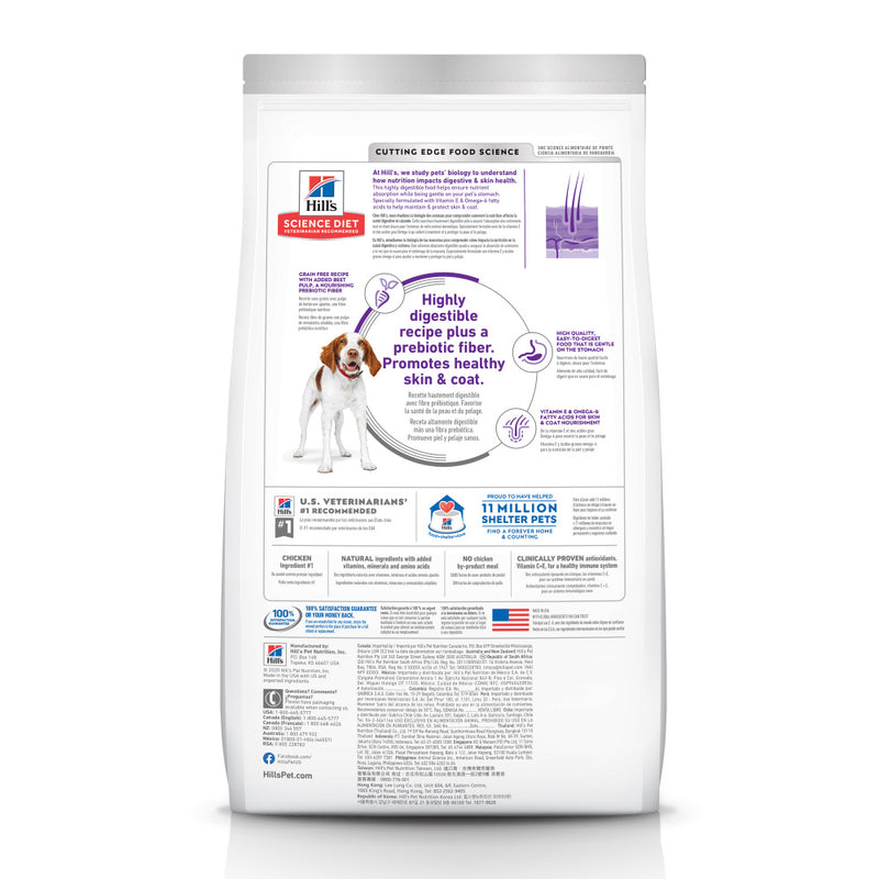 Hill's Science Diet Adult Sensitive Stomach & Skin Grain Free Chicken & Potato Recipe Dry Dog food