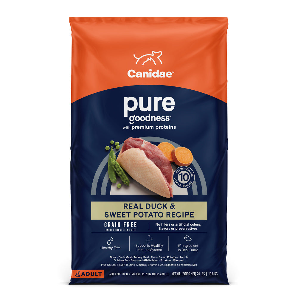 Canidae Grain Free PURE Duck Sweet Potato Recipe Dry Dog Food