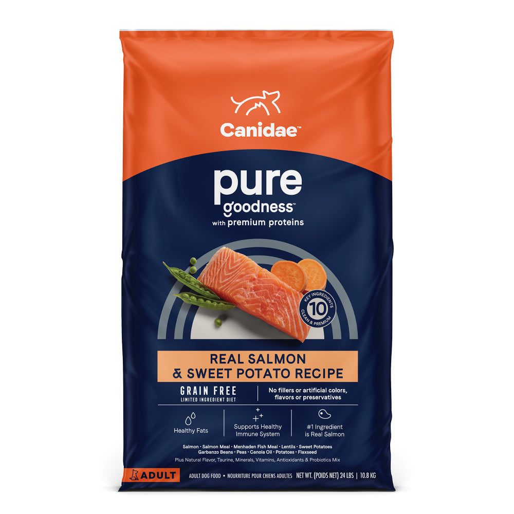 Canidae Grain Free PURE Salmon Sweet Potato Recipe Dry Dog Food