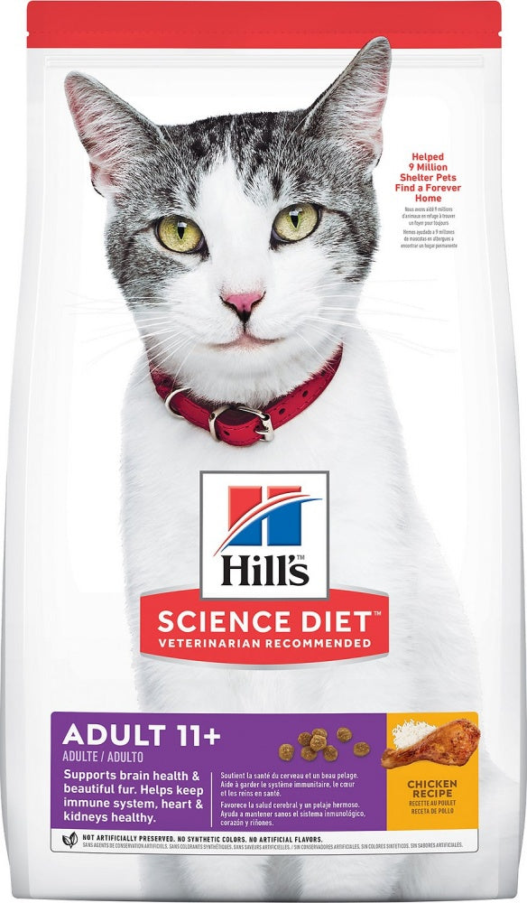 Hill's Science Diet Adult 11+ Chicken Recipe Dry Cat Food
