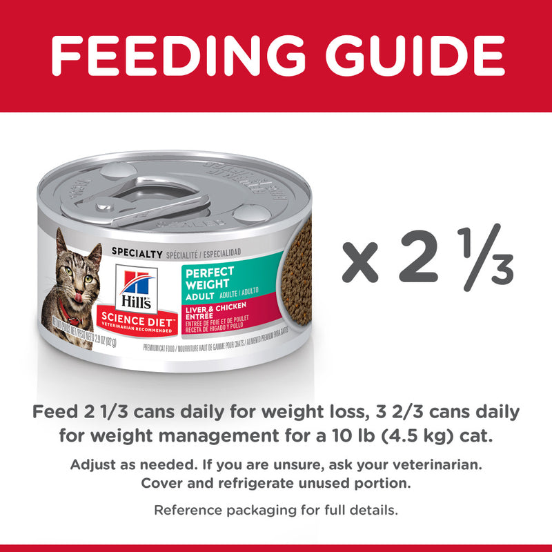 Hill's Science Diet Perfect Weight Chicken & Liver Canned Cat Food
