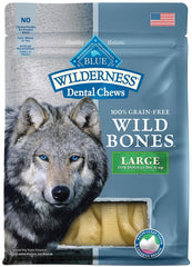Blue Buffalo Wilderness Wild Bones Dental Chews Large Size for