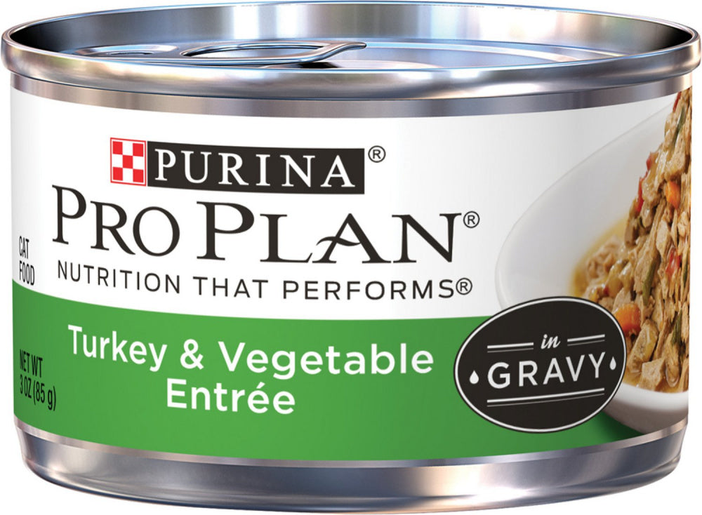 Purina Pro Plan Savor Adult Turkey & Vegetable Entree in Gravy Canned   Petsense