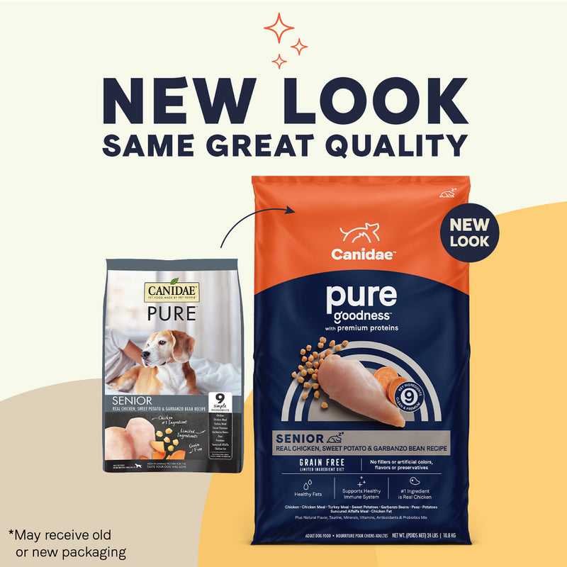 Canidae Grain Free PURE Chicken, Sweet Potato & Garbanzo Bean Recipe For Senior Dogs