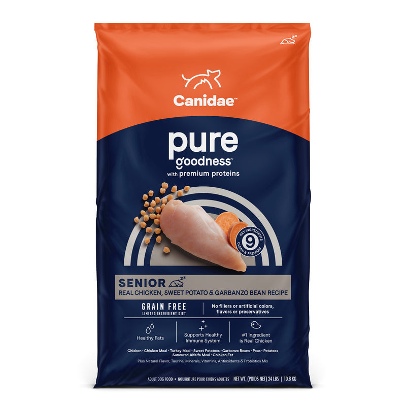 Canidae Grain Free PURE Chicken, Sweet Potato & Garbanzo Bean Recipe For Senior Dogs