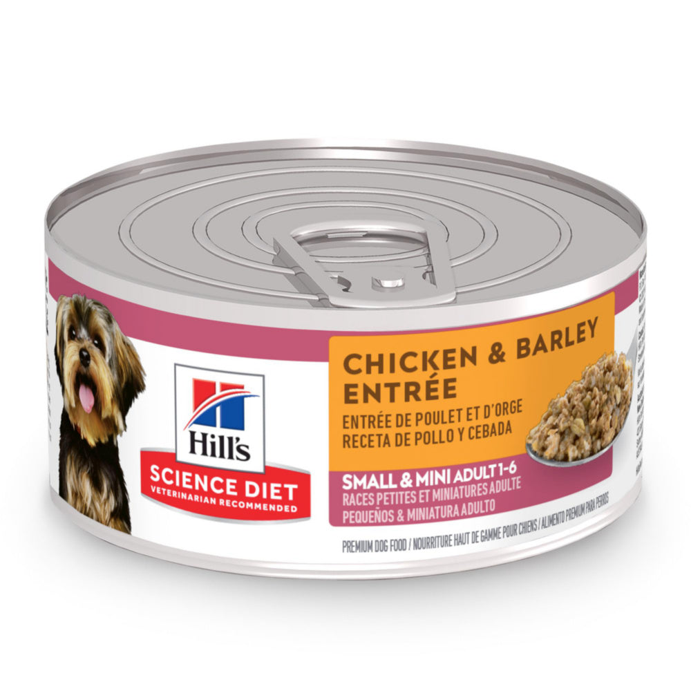 dealer fore hills science diet dog food Hill's Science Diet Adult Small Paws Chicken & Barley Entree Canned Dog Food, 5.8 oz., Case of 24