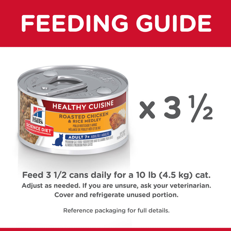 Hill's Science Diet Healthy Cuisine Adult 7+ Roasted Chicken & Rice Medley Canned Cat Food