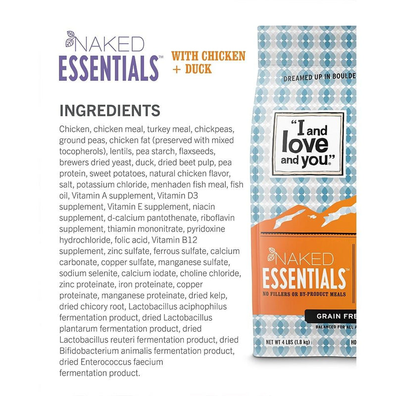 I and Love and You Grain Free Naked Essentials Chicken & Duck Dry Dog Food