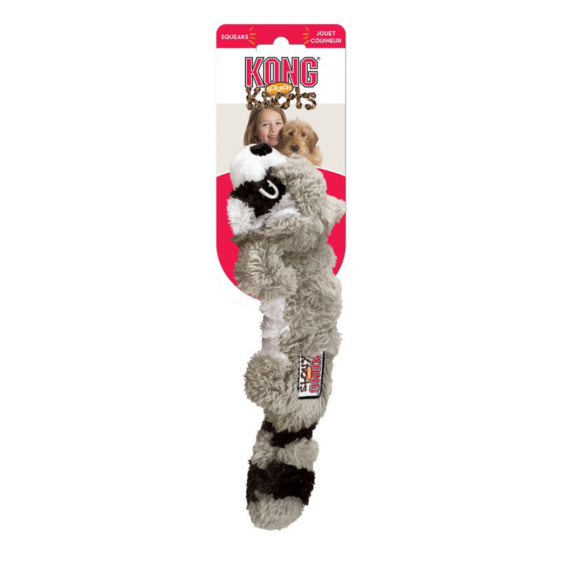 KONG Scrunch Knots Raccoon Dog Toy