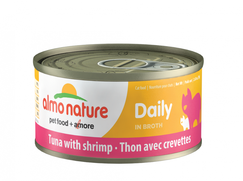Almo Nature Daily Grain Free Tuna with Shrimp Canned Cat Food