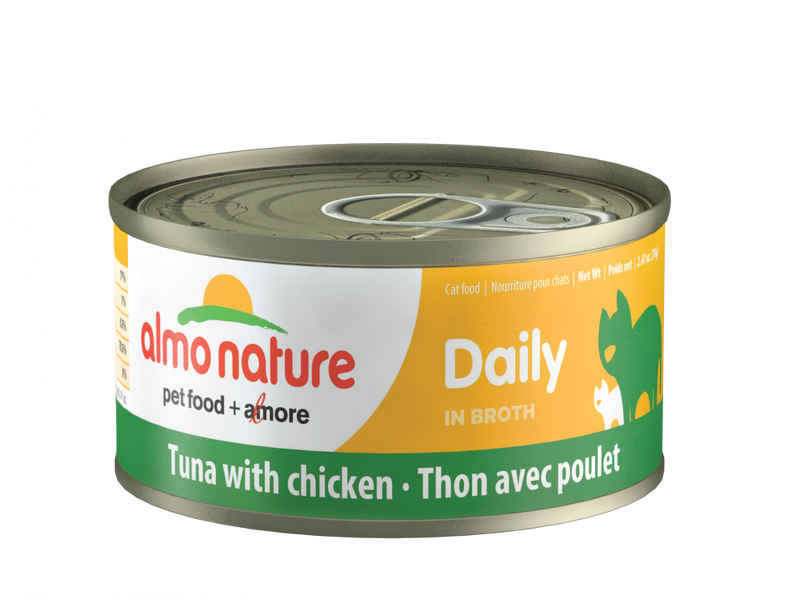 Almo Nature Daily Grain Free Tuna with Chicken Canned Cat Food
