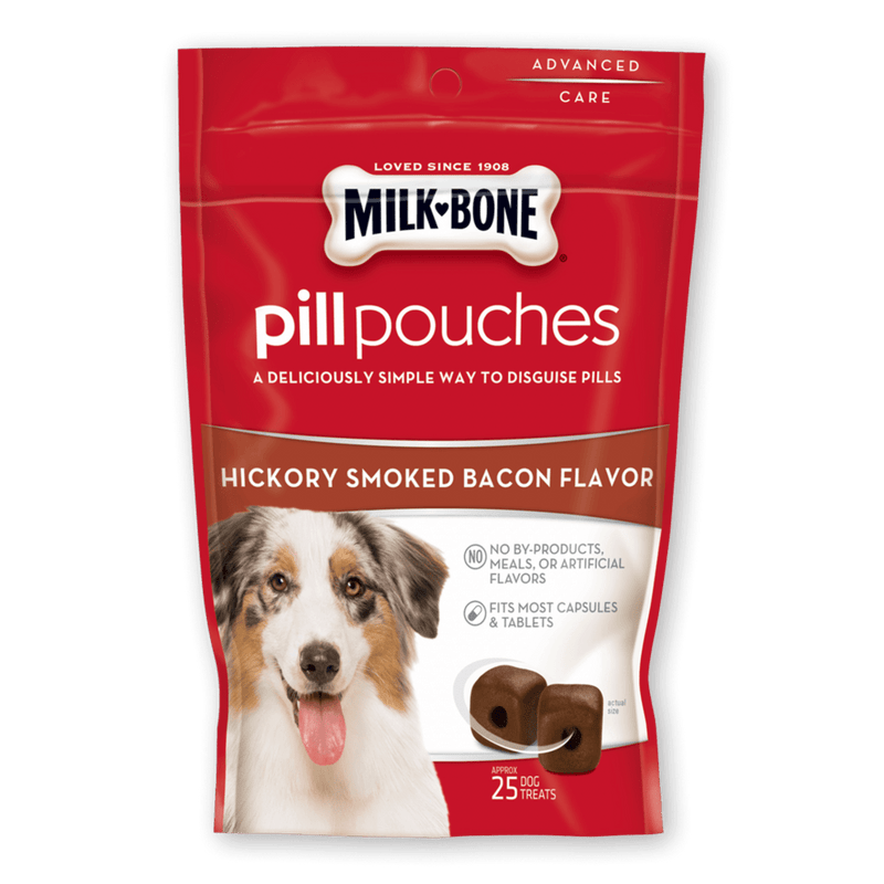 Milk-Bone Hickory Smoked Bacon Flavor Pill Pouches for Dogs