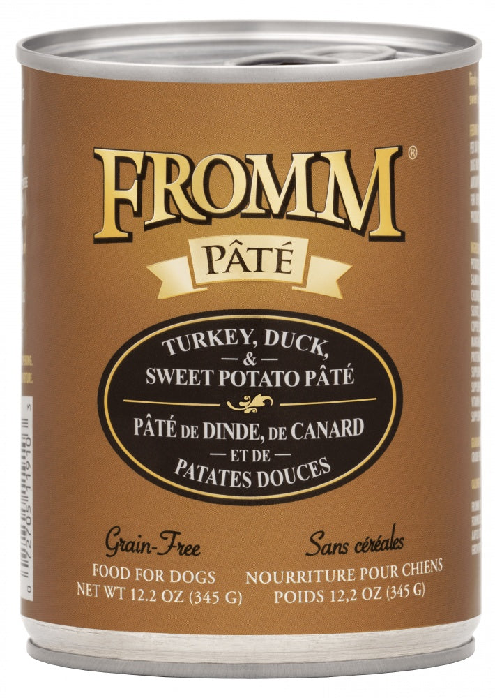 Fromm Turkey, Duck, & Sweet Potato Pate Grain Free Canned Dog Food