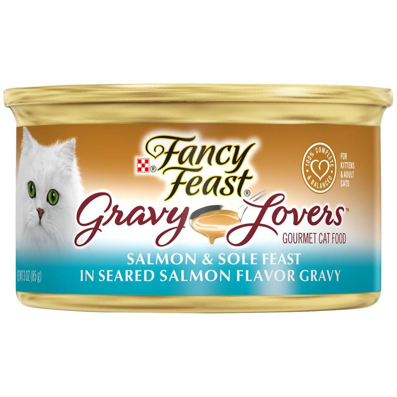 Fancy Feast Gravy Lovers Salmon & Sole Feast In Seared Salmon Flavor Gravy Canned Cat Food