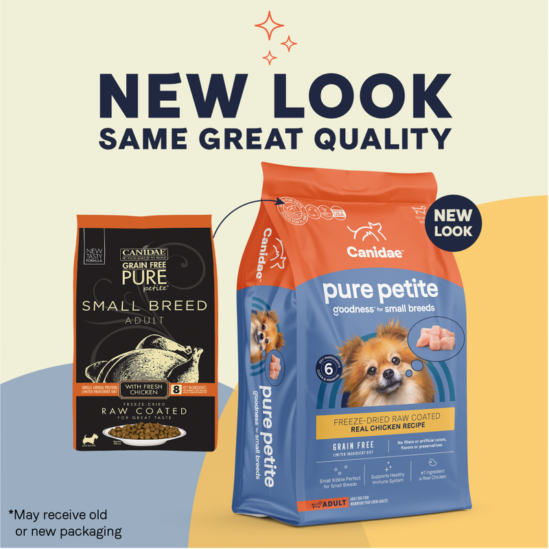Canidae PURE Petite Small Breed Chicken Recipe Raw Coated Dry Dog Food