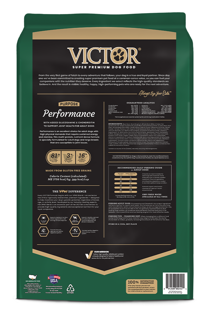 Victor Purpose Performance Formula Dry Dog Food