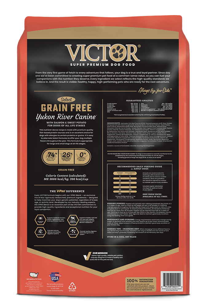Victor Select Grain Free Yukon River Canine Recipe Dry Dog Food