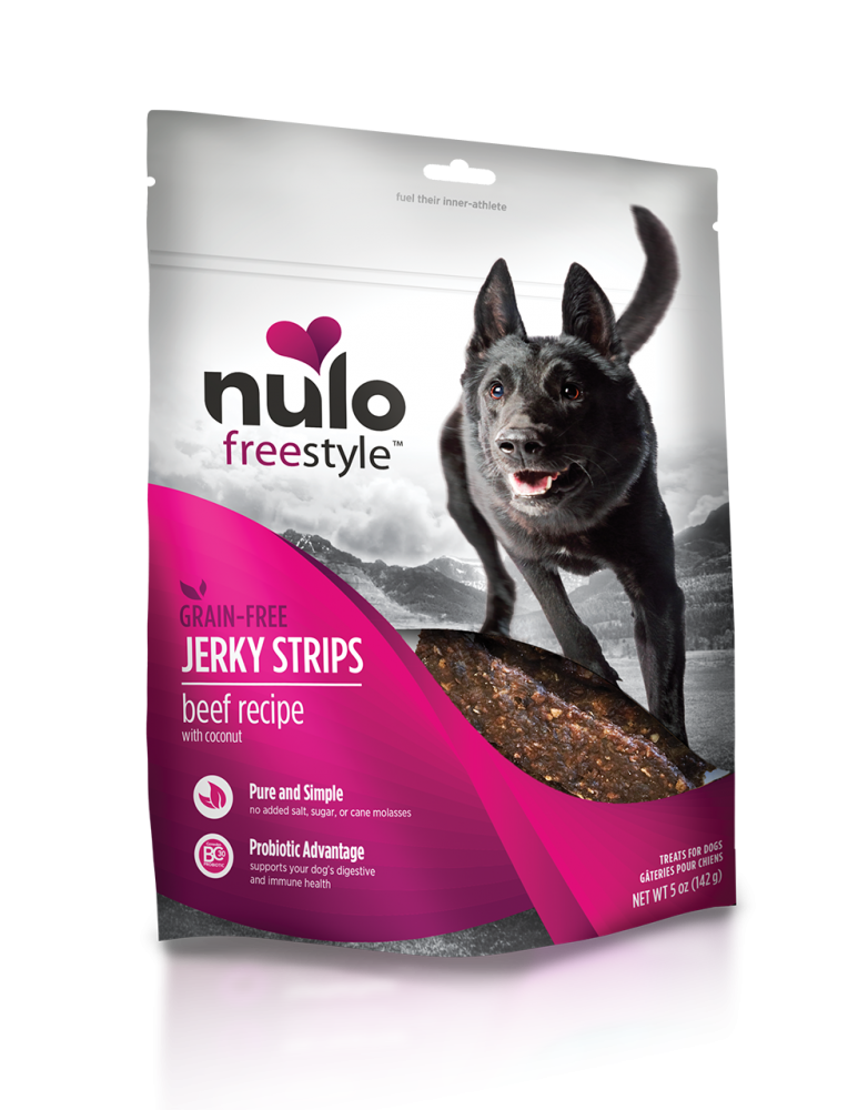 Nulo Freestyle Grain Free Beef & Coconut Recipe Jerky Dog Treats