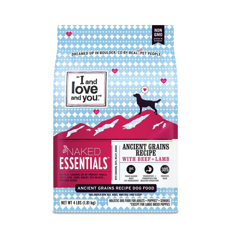 I and Love and You Naked Essentials Ancient Grains Beef & Lamb Recipe Dry Dog Food