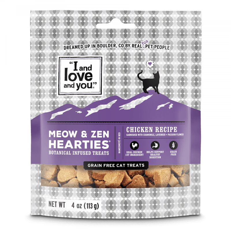 I and Love and You Meow & Zen Hearties Grain Free Cat Treats