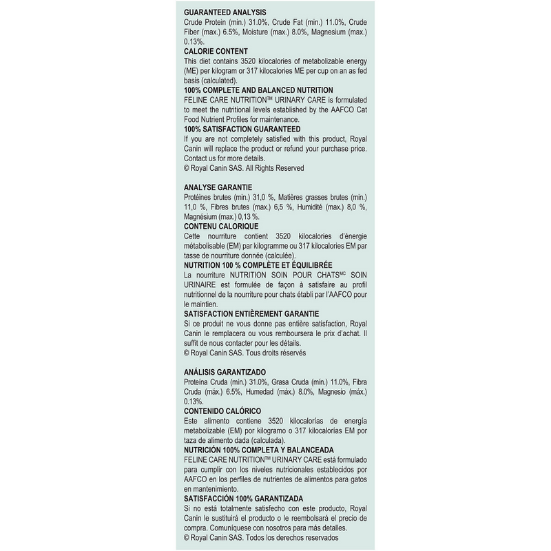 Royal Canin Feline Care Nutrition Urinary Care Dry Cat Food