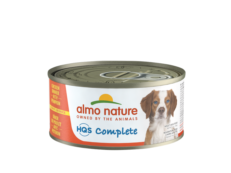 Almo Nature HQS Complete Dog Complete & Balanced Chicken Dinner with Pumpkin Canned Dog Food