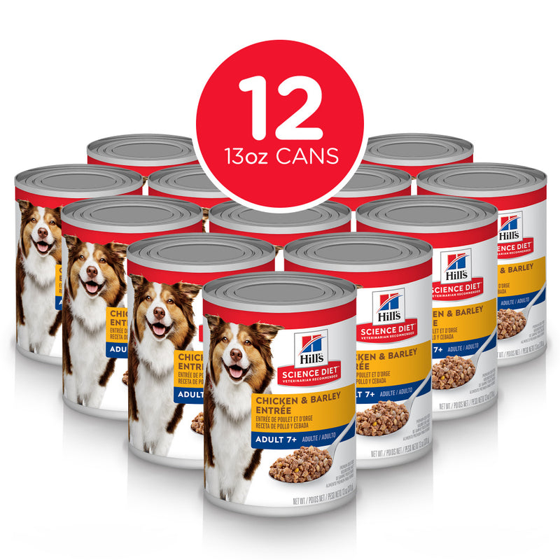 Hill's Science Diet Adult 7+ Chicken & Barley Entree Canned Dog Food
