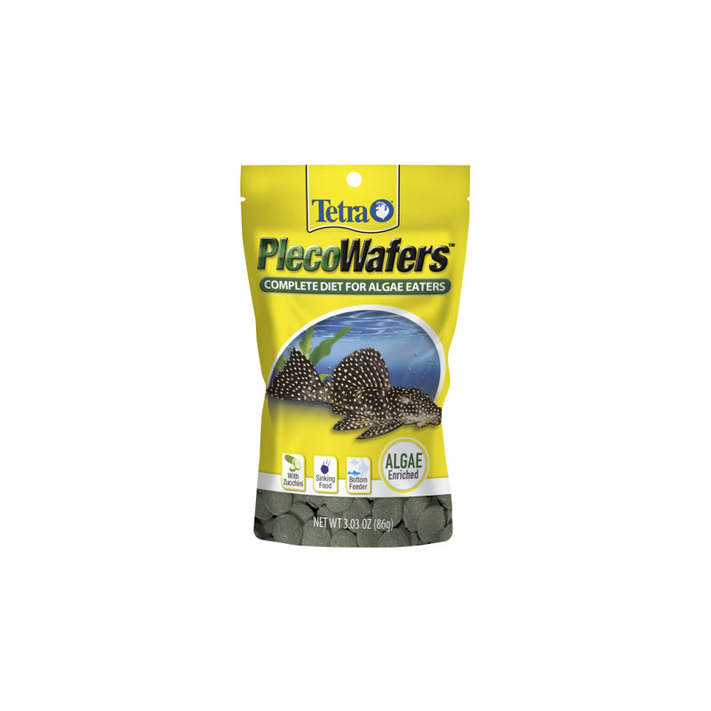 Tetra PlecoWafers Complete Diet for Algae Eaters Fish Food