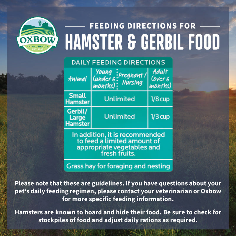Oxbow Animal Health Essentials Hamster Food & Gerbil Food All Natural Hamster & Gerbil Food