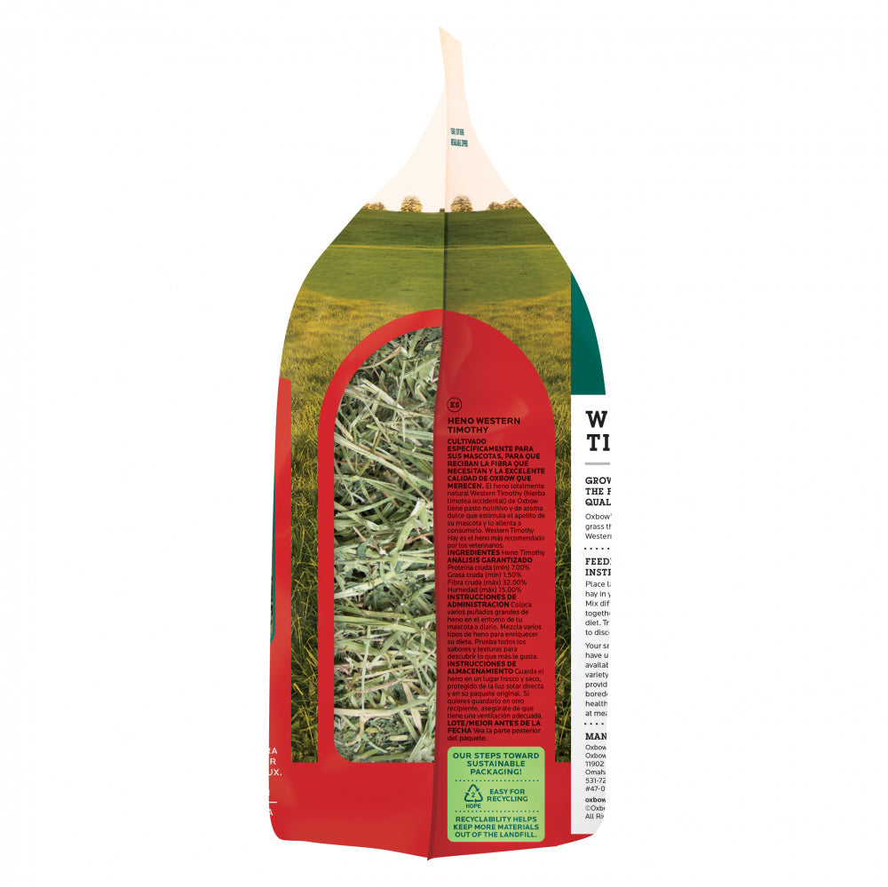 Oxbow Animal Health Western Timothy Hay All Natural Hay for Rabbits Gu ...