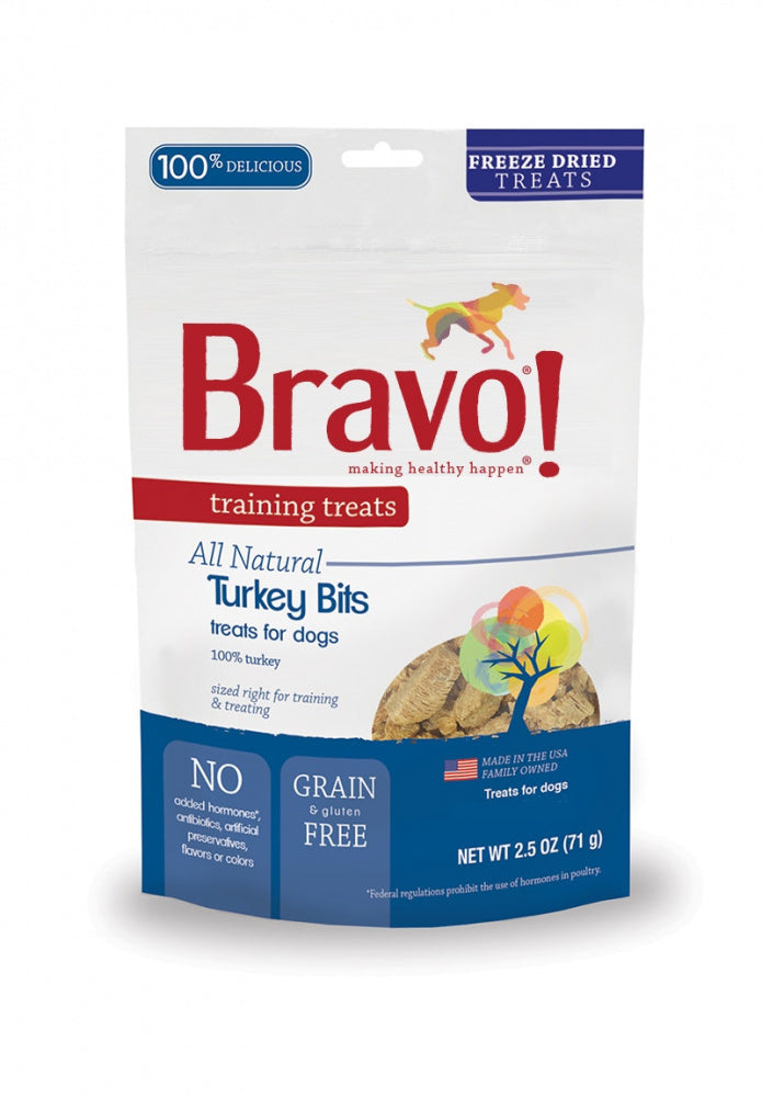 Bravo! Grain Free Turkey Freeze-Dried Training Size Dog Treats