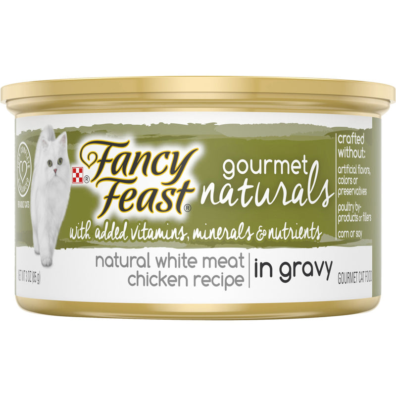 Fancy Feast Gourmet Naturals White Meat Chicken Recipe In Gravy Natural Wet Cat Food