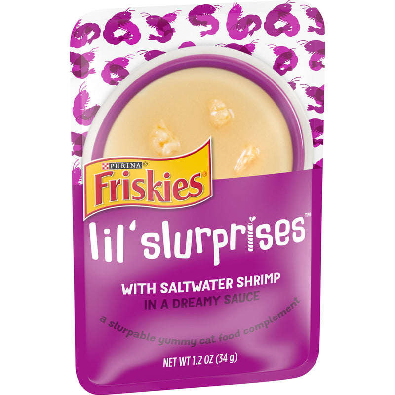 Friskies Lil Slurprises With Saltwater Shrimp Cat Food Compliment
