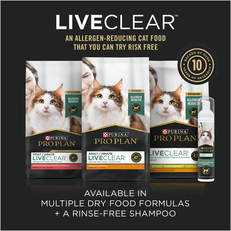 Purina Pro Plan LIVECLEAR High Protein Indoor Adult Indoor Formula Dry Cat Food
