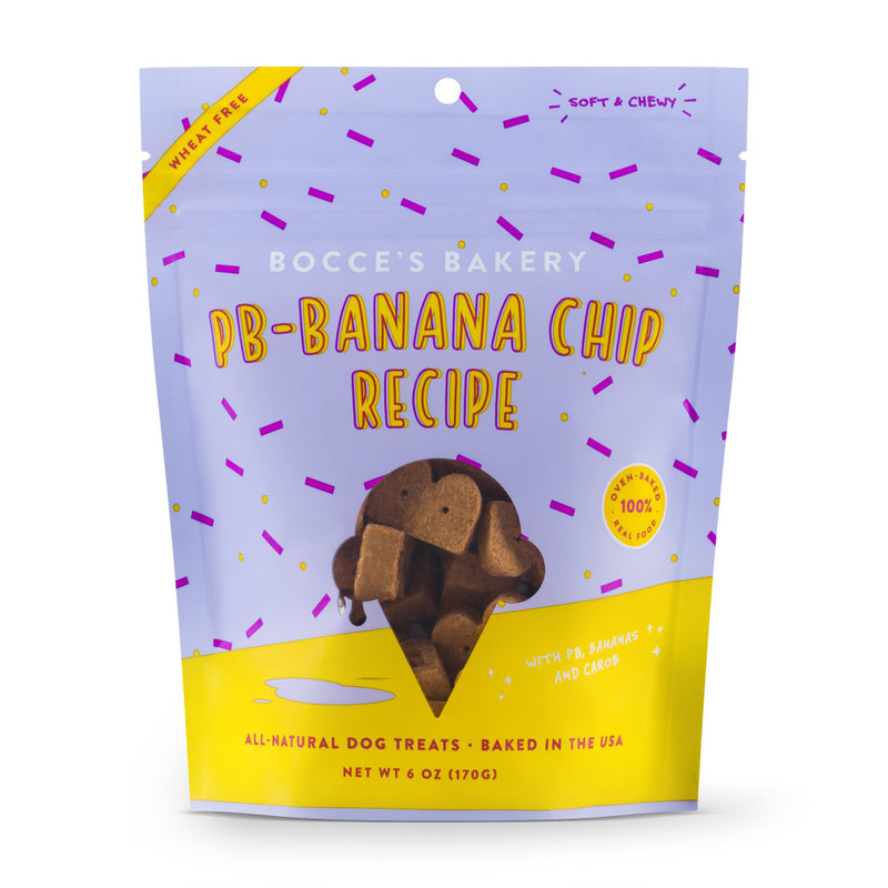 Bocce's Bakery PB Banana Chip Soft & Chewy  Dog Treats