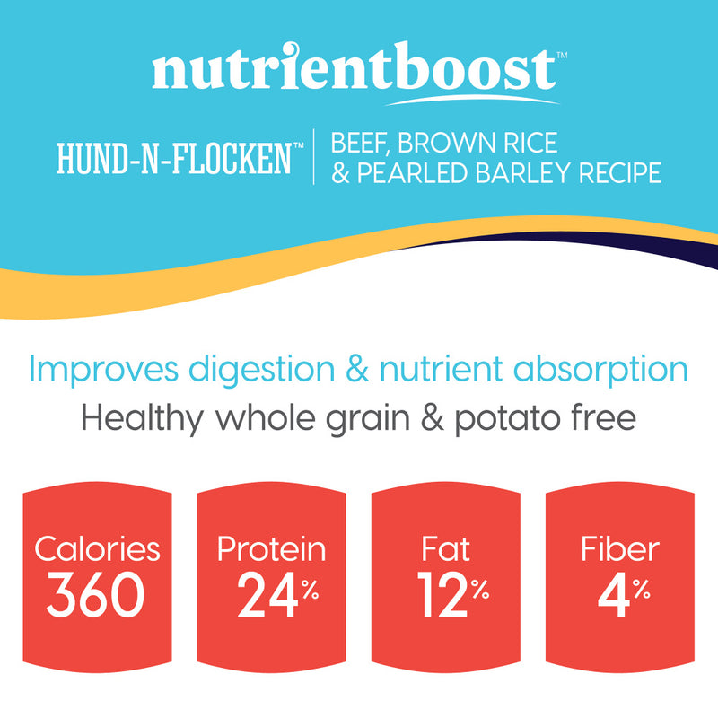 Solid Gold NutrientBoost Hund-N-Flocken with Beef, Brown Rice & Pearled Barley Dry Dog Food