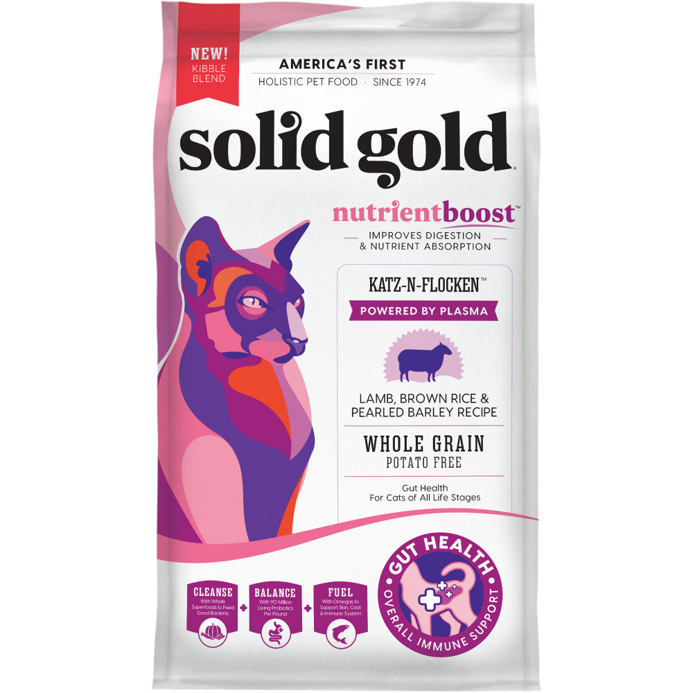 Solid Gold NutrientBoost Katz-N-Flocken with Lamb, Brown Rice