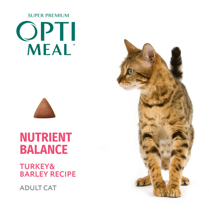 Optimeal Nutrient Balance Turkey & Barley Recipe Adult Cat Dry Food