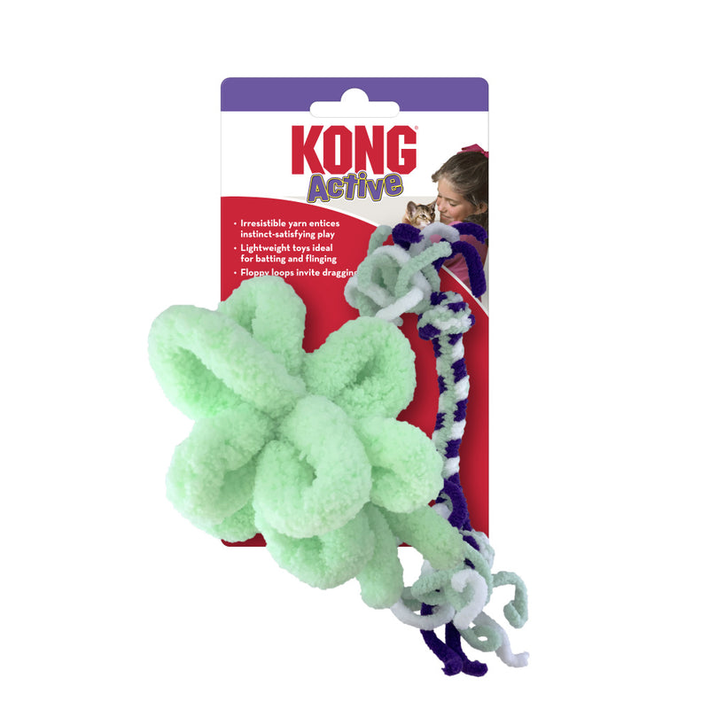 KONG Cat Active Rope Mint & Purple Cat Toy